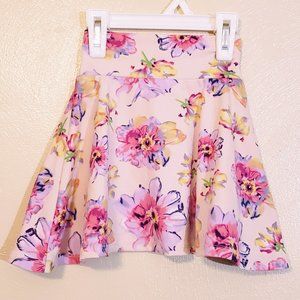 LuLaRoe Girls Azure Skirt - floral